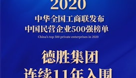 連續(xù)11年，樂山唯一！集團(tuán)上榜2020中國(guó)民營(yíng)企業(yè)500強(qiáng)