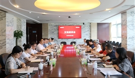 郵儲銀行四川省分行黨委委員、副行長周明一行到德勝釩鈦座談交流